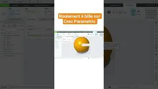 Miniature : roulement à bille sur Creo Parametric #design #creoparametric #roulement