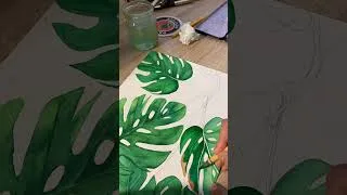 Miniature : 40 Seconds of Monstera Calm 🌿 | Relaxing Timelapse Art” #botanicalart #artwork