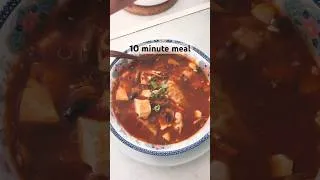 Miniature : Easy 10- minute tofu dumpling soup recipe | cozy meal ideas #quickrecipe #aesthetic #lunch