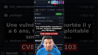Miniature : Microsoft corrige t'il réellement son système d'exploitation ? #cve #microsoft #exploit #miniplasma