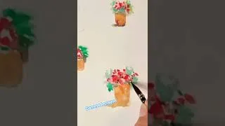 Miniature : Aquarelle de fleurs