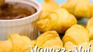 Miniature : Dégustez de savoureux croissants coeur nutella® : simple et rapide !