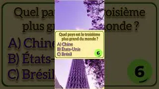 Miniature : Défi de culture générale basé sur la réflexion pure #quizdifficile #culturegenerale