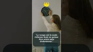 Miniature : "Le temps est la seule richesse dont on puisse être avare sans déshonneur." Georges Duhamel