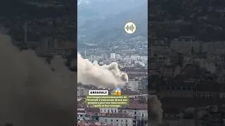 Miniature : Des images impressionnantes de l’incendie à Vaucanson à Grenoble 👀😱 #grenoble #feu #incendie