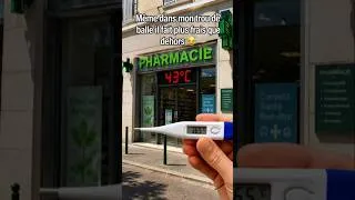 Miniature : 43°C DEHORS... 36,5°C DEDANS 🤣🌡️ La canicule devient ridicule !