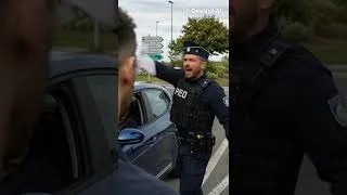 Miniature : 🚔 “Tu pouais y alluer grosse con !” 😂🇵🇹 | Le contrôle routier le plus drôle #humour  #police #funny