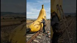 Miniature : Turning a Huge Banana into a Speeding Train