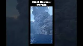 Miniature : The recent Mount Stromboli eruption #eruption #volcano #geology