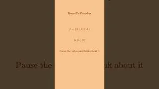 Miniature : Russell's Paradox