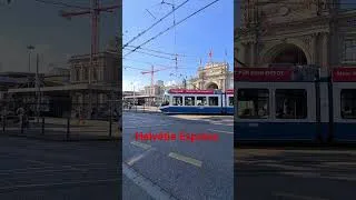 Miniature : 🚋 Zürich HB Trams 🇨🇭 | Zurich Main Station in Motion!