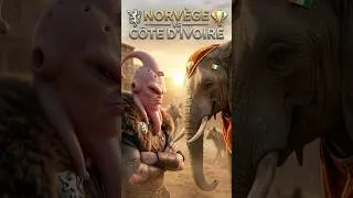 Miniature : CÔTE D'IVOIRE vs NORVÈGE : L'Éléphant renvoyé par Air Dracos ! 🐘✈️🐉 #football #film
