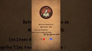 Miniature : Ce soir à 20h sur le discord session des loups de cendres #dnd #mj #pourtoi #jdr