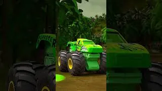 Miniature : Les Monster Trucks renversent tous les obstacles ! #shorts