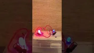 Miniature : Girophare 2 LEDs avec 2 Transistors 2N5551 🔴🔵