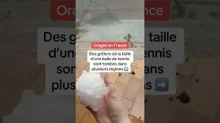 Miniature : Des grêlons de la taille d’une balle de tennis sont tombés dans plusieurs régions ➡️