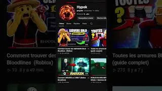 Miniature : Comment jouer SOLO sur Bloodlines Roblox 🤯#shorts