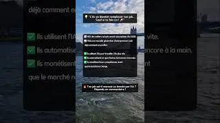 Miniature : L'IA va bientôt remplacer ton job sauf si tu fais ça ! #intelligenceartificielle #ia #innovation