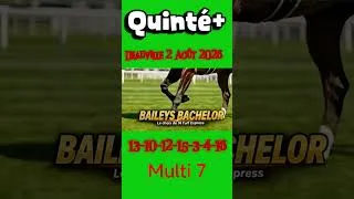 Miniature : Quinté+ Demain 2 août à Deauville. Très difficile.#quinté #pmu #turf