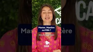 Miniature : Master, Mastère ou MBA : Lequel choisir ? 🤔#Orientation #Alternance #etudes