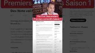 Miniature : The First Descendant | Premiers correctifs Saison 1