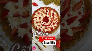 Miniature : Gâteau fraise chantilly #recette #gateau #fraise #gateauauxfraises