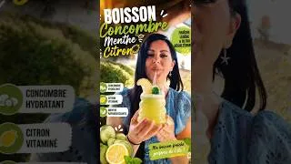 Miniature : BOISSON SPÉCIALE CANICULE ULTRA SIMPLE ET RAPIDE 👌🥒 #thermomix #recettevegetale #food #TM7 #DETOX