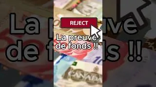Miniature : 🚨 Prreuve de fonds : 2 nouvelles raisons de refus #immigrationcanada  #entreeexpress  #refus