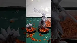 Miniature : Soclage automnale pour mes kitsunes. #miniature #figurines #kitsune #soclage #modelisme