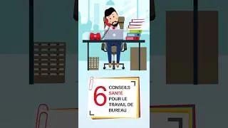 Miniature : Travail de bureau : 6 conseils santé #posture #conseils #conseilsanté #ergonomics #ergonomie #dos