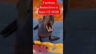 Miniature : 3 ACTIONS FINANCIÈRES à faire CE SOIR (animation 3D) — ta VIE  dans 10 ans dépend de ça #shorts