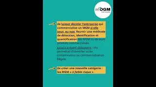 Miniature : Vers la dissémination des micro-organismes génétiquement modifiés en encadrement ?