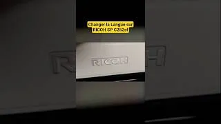 Miniature : Changer la langue d'affichage sur RICOH SP C250sf / C252sf