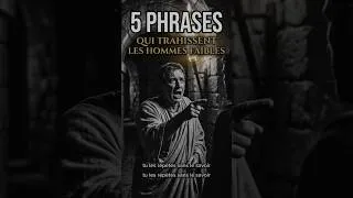 Miniature : 5 phrases que les hommes faibles répètent toujours  I Instant Stoïque #discipline #motivation #stoic