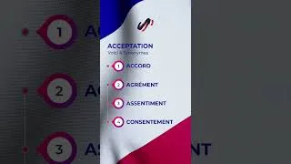 Miniature : Synonyme de : ACCEPTATION / Apprendre à parler francais