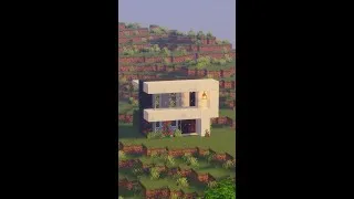 Miniature : Minecraft : maison moderne facile à faire | #shorts #viral #shortsvideo #minecraft