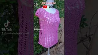 Miniature : top blouse Gardénia au crochet