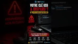 Miniature : 🚨 VOTRE CLÉ USB A DISPARU ? NE LA JETEZ SURTOUT PAS AVANT D'AVOIR ESSAYÉ CECI !💻