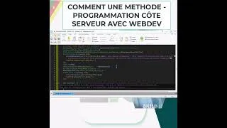 Miniature : COMMENT ECRIRE UNE METHODE   PROGRAMMATION  METIER AVEC WEBDEV