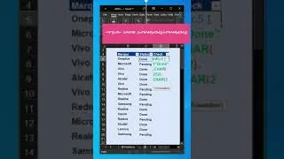 Miniature : control the status of tasks in your Excel lists!