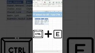 Miniature : #3  Le Raccourci Excel CTRL + E  #excel #astuce #exceltips