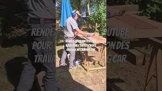 Miniature : Est-ce que je vais faire de la guitare 🎸 en bois ? non, ce n'est pas mon projet secret 😅 #campingcar