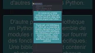 Miniature : La différence entre un module et une bibliothèque en #python