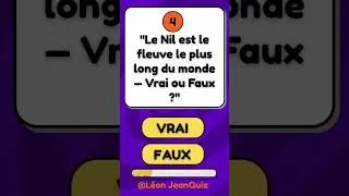 Miniature : "Vrai✅ ou Faux ❌? 90% des gens se trompent sur l'Afrique ! 🌍"