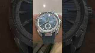 Miniature : My fav Omega Seamaster - AquaTerra Small Seconds - Sun-blue with rubber strap