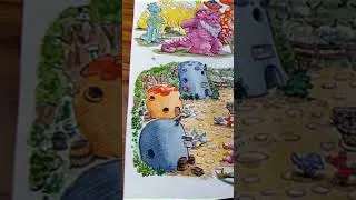 Miniature : Finalisation des illustrations pour mon dossier BD Pagon #dessin #art #watercolor #bd #comic