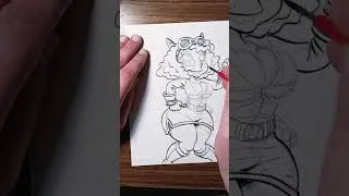 Miniature : Session d'encrage en timelapse.  Temps réel d'exécution : 27 minutes #art #inking #timelapse