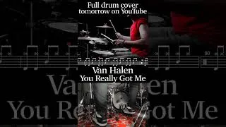 Miniature : Van Halen - You Really Got Me #vanhalen #drumscore #drums #drumcover