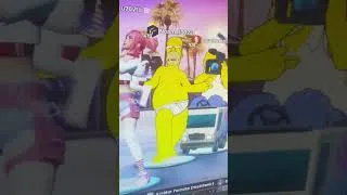 Miniature : Strip tease Homer en pleine action 😂 #shortvideo #fortnite #youtube #humour #shortviral #shorts
