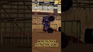 Miniature : Monster Truck Destruction (Asmr) • #asmr #shorts #asmrshorts #monstertruck